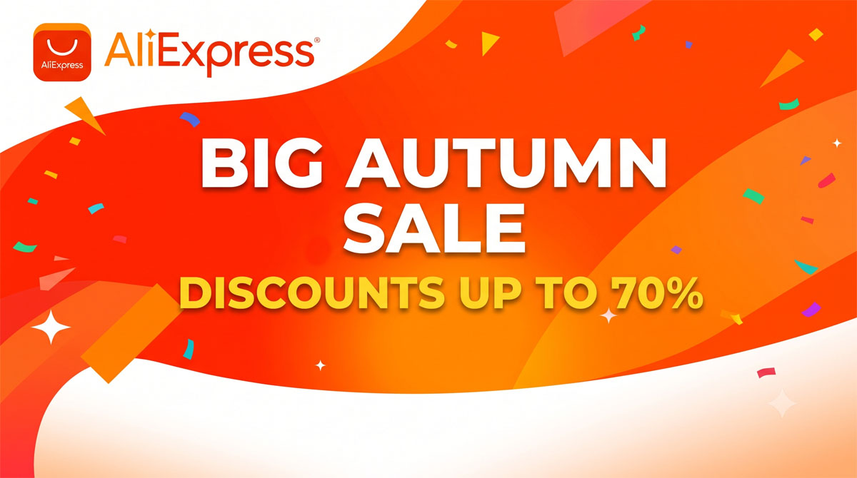 Aproveite a Promoção de Outono na AliExpress