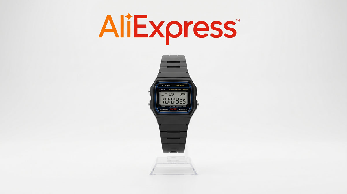 Guia de Compra: Casio F-91W no AliExpress para Compradores em Portugal